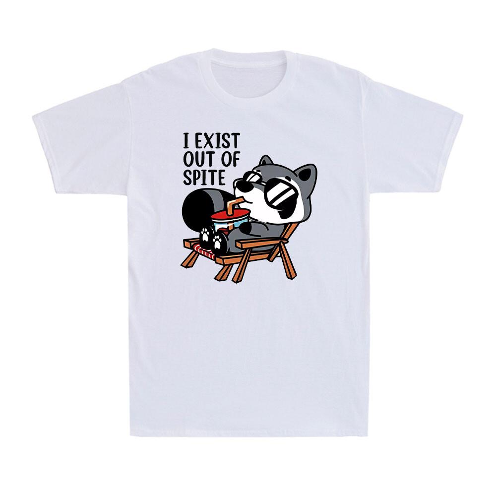 I Exit Out Of Spite Funny Raccoon Animal Vacation Gift Men s T-Shirt XXXL