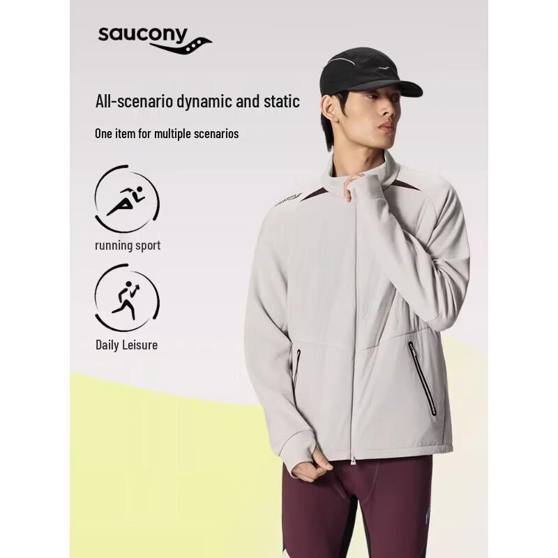 SAUCONY Men s Quilted Reflective Plaid Jacket XL