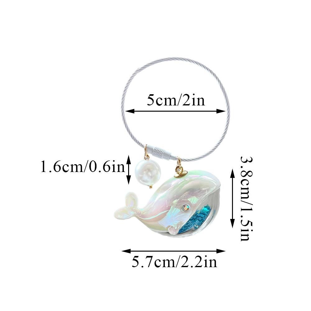 Cute Dolphin Keychain Blue Whale Keyring For Car Keys Whale House Pendant Keyring Girls Handbag Key Chains Funny Jewelry Gifts