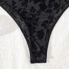Autumn/Winter See-through Lace Mesh Long Sleeve Slim Fit Bodysuit