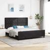 Boxspring Bed with Headboard Black 180 X 200 Cm Velvet