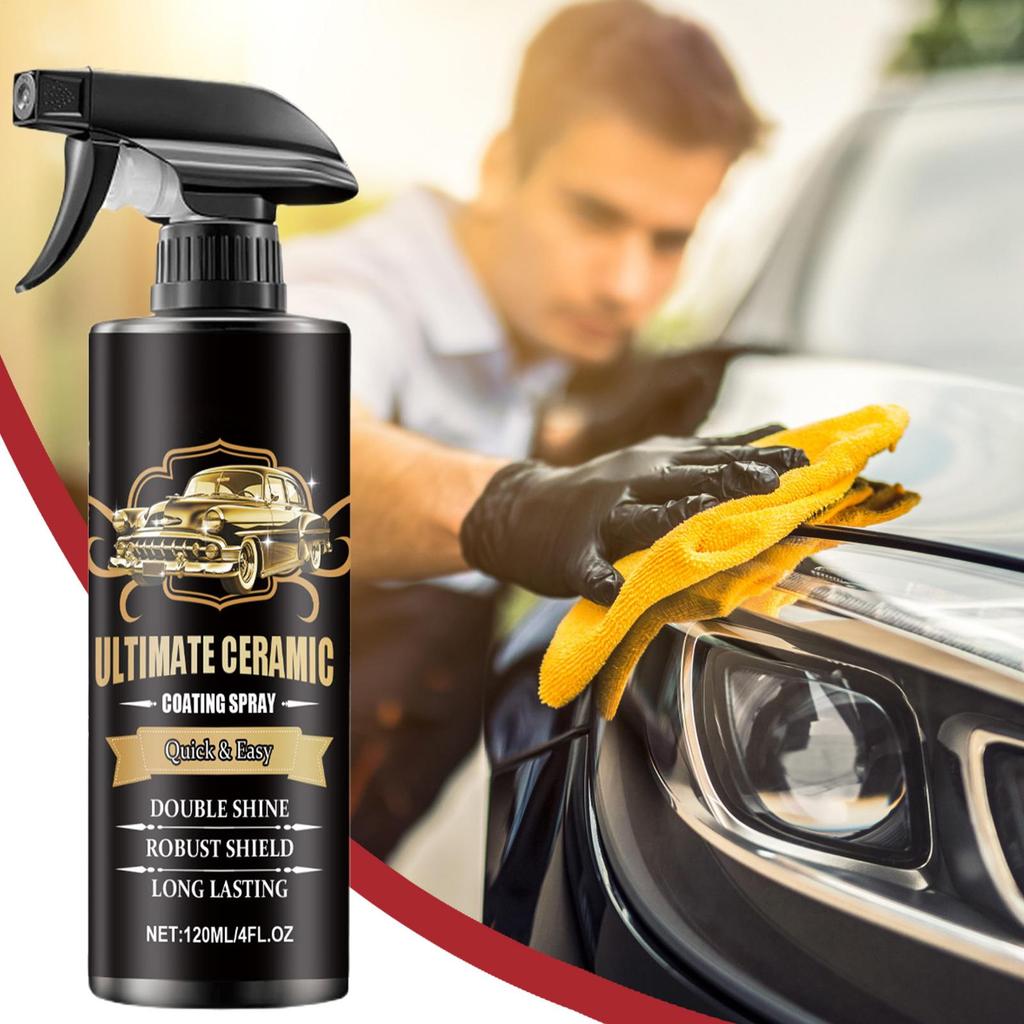 120ml Automobil Keramikbeschichtung Spray Autolackreiniger Automobilbeschichtung Wasserdicht Klarlackmittel Reinigungsspray