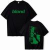 Streetwear Rapper Frank Double Sided Print T Shirt Rap Men's Blond Hip Hop Tshirt Ocean Oversized Women Casual Pure Cotton Tees
