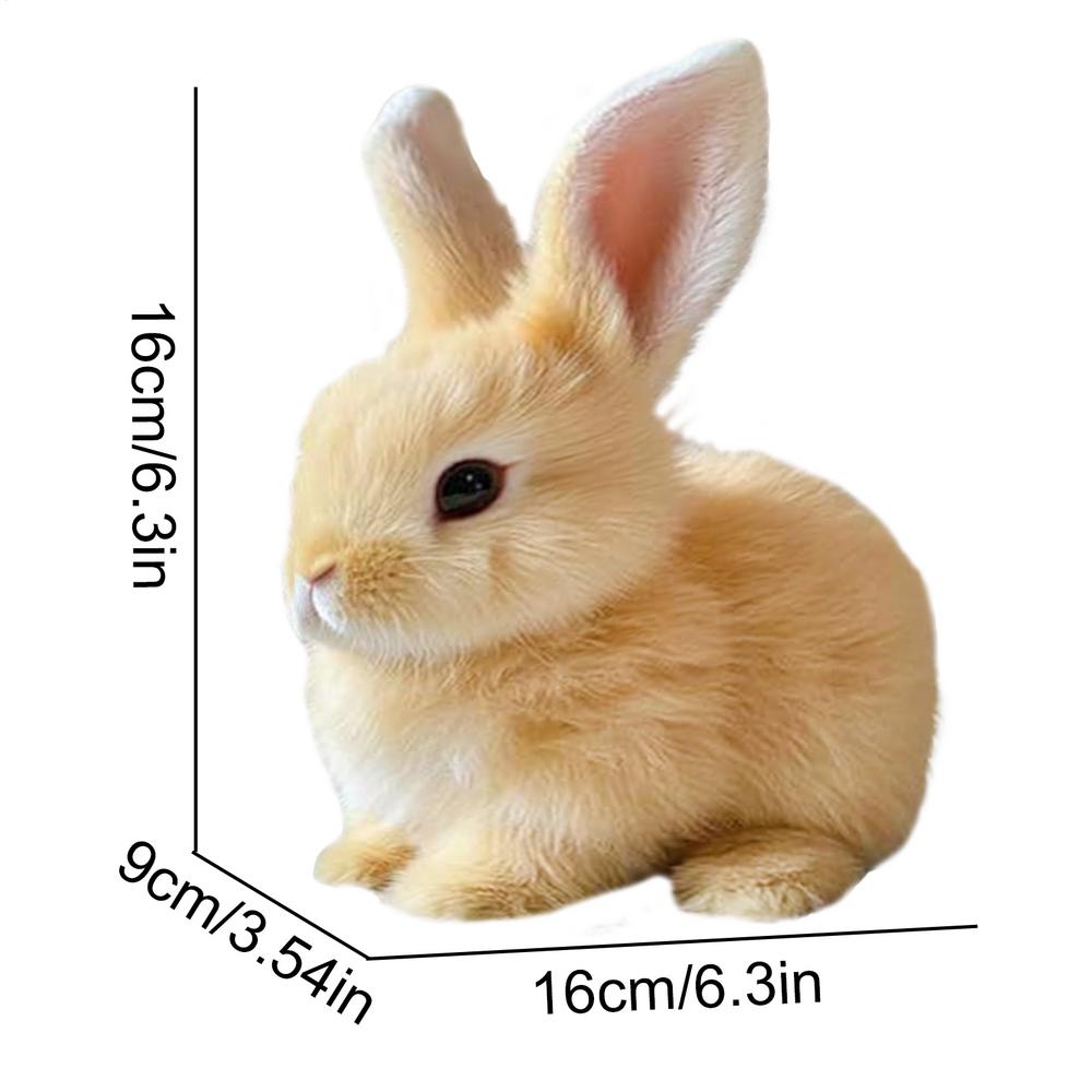 Realistic Bunny Interactive Plush Figure Toy Cute Stuffed Bunny Electronic Pet Realistic Rabbit Jumping Twitching Easter Gifts