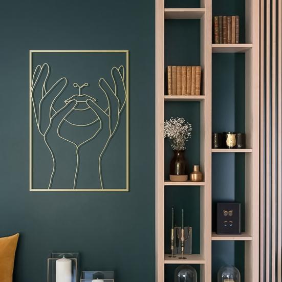 

Настенный кулон Изысканный подвесной орнамент женской тематики акриловый настенный для офиса