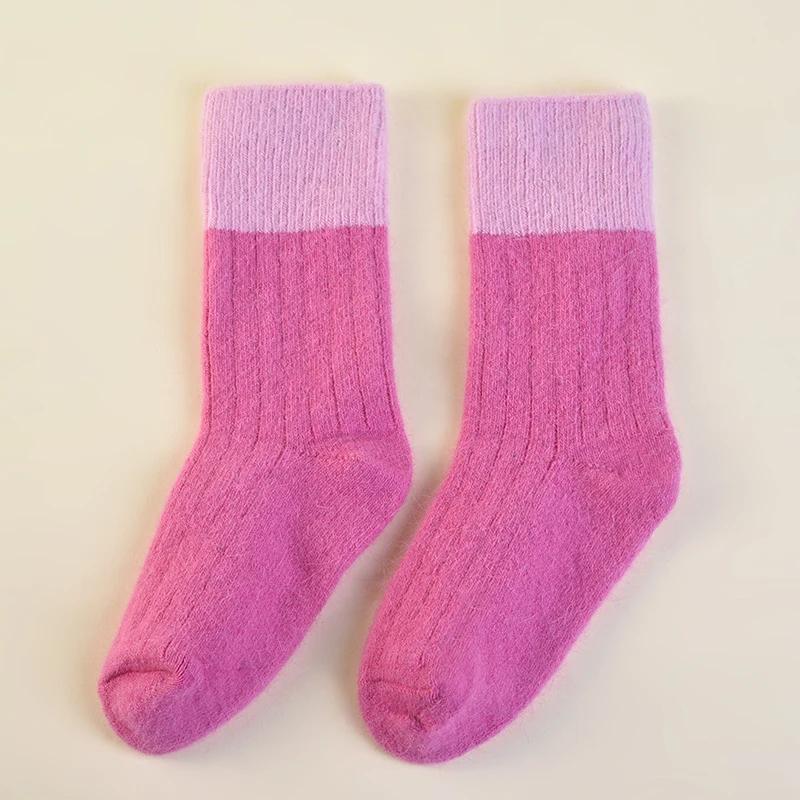 Socks Girl Wool Child Keep Warm Baby Girls Children's Winter Infant Sock Clothes Leggings Clothing 2-12 Years Mother Kids