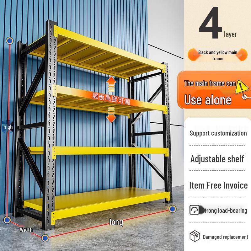 Heavy-Duty Multi-Layer Storage Racks for Commercial and Garage Use