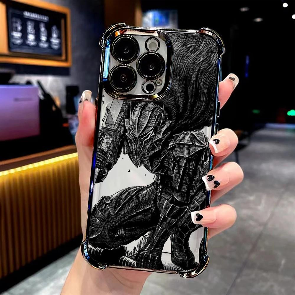 

New Cool Anime Berserks Plating Phone Case For Samsung S26 S25 S24 S23 S22 S21 S20 FE Note20 Edge Plus Ultra 4G 5G Anti Airbag Samsung S22 Plus 5G