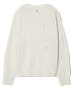 ULKIN Damaged Round Knit Cardigan_Ivory