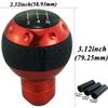 Abfer Manual Shift Universal Car Gear Stick Shifter Head for Automotive Interior and 5-Speed Knob, (Black Red)