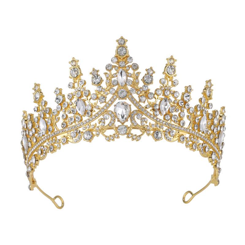 Bridal Crown Luxury Full Diamond Wedding Dress Accessories Wedding Headgear Birthday Party Crown Hair Accessories