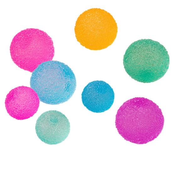 Semitransparent Frosted Stress Ball Anxiety Relief Textured Ball Squeeze Sensory Toy Decompression Fidget Toy Party Favors
