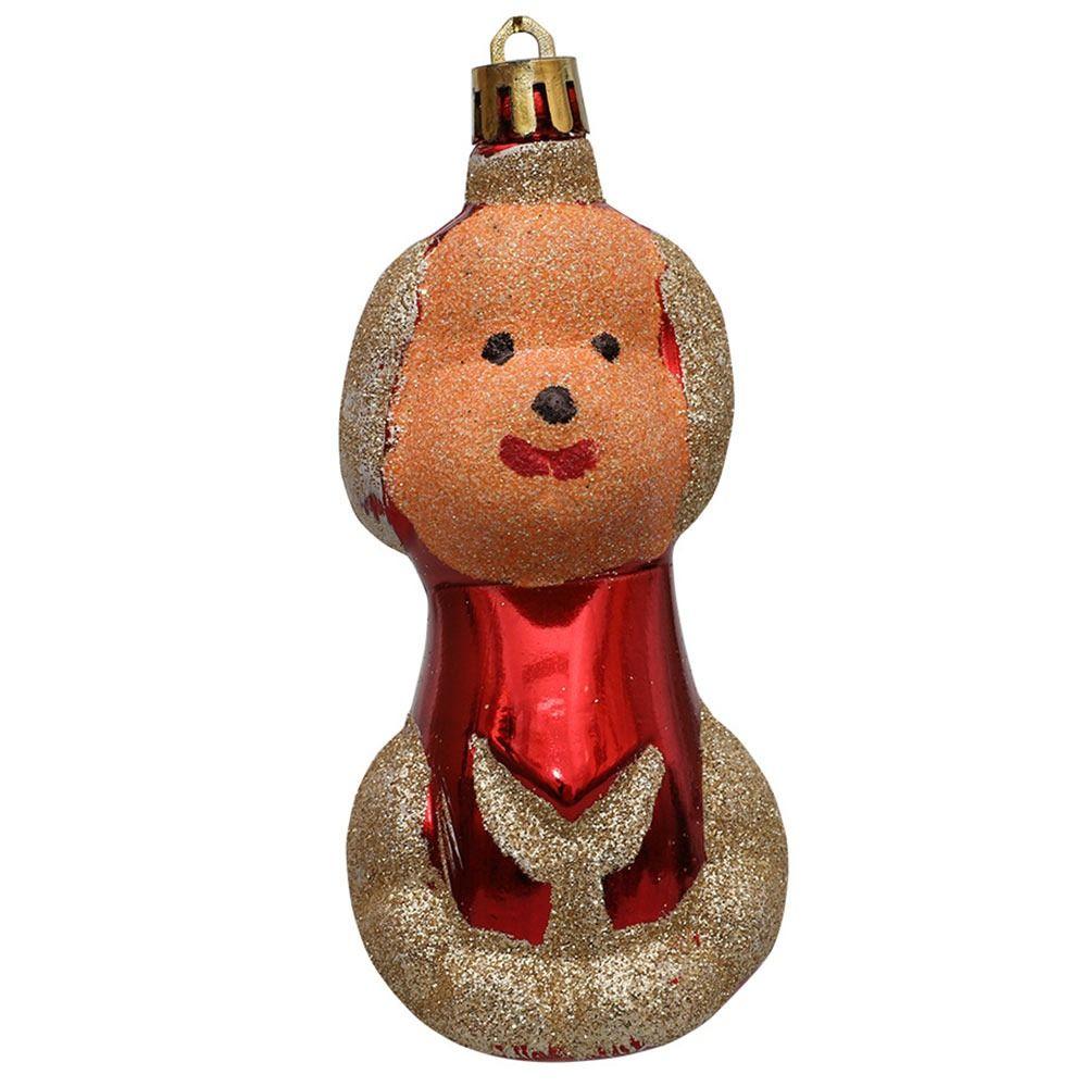 3/4 Stück Mehrfarbige Weihnachts-Hängedekoration Kunststoff Cartoon Bär Hund Weihnachtsbaumschmuck Schaufenster Weihnachtsmann Engel