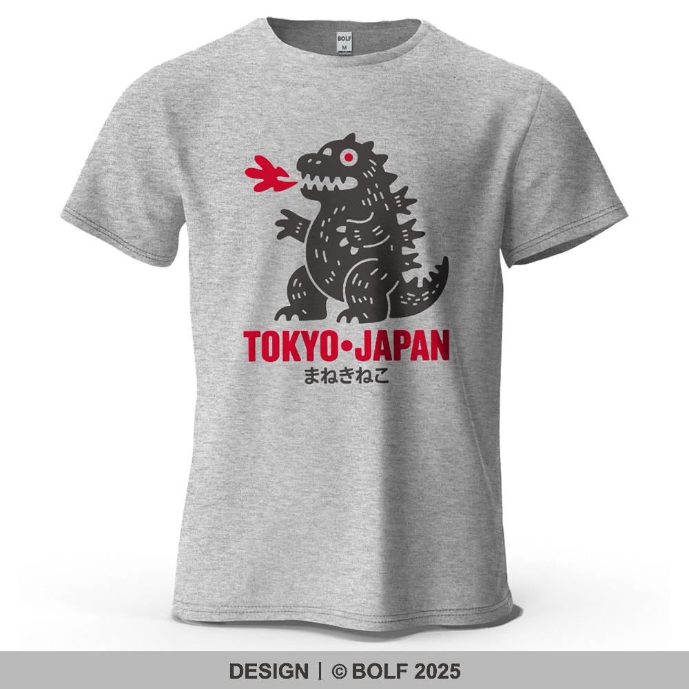 

Tokyo Dinosaur Printed Mens TShirt 100 Cotton Oversized Japanese Harajuku Graphic Tees for Women Tops Tees Casual Streetwear S