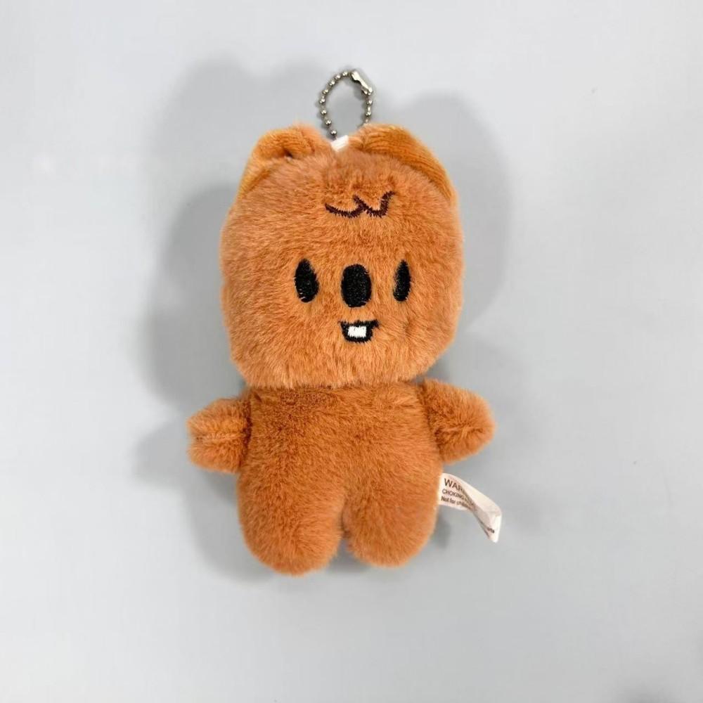 

12cm Plush Keychain Magnetic Doll Stray Animal Rabbit Wolf Bear Plushs Toy Leeknow Creative Gift Kids Fans KPOP for Cuddly Stuffed Fluffy Huggable