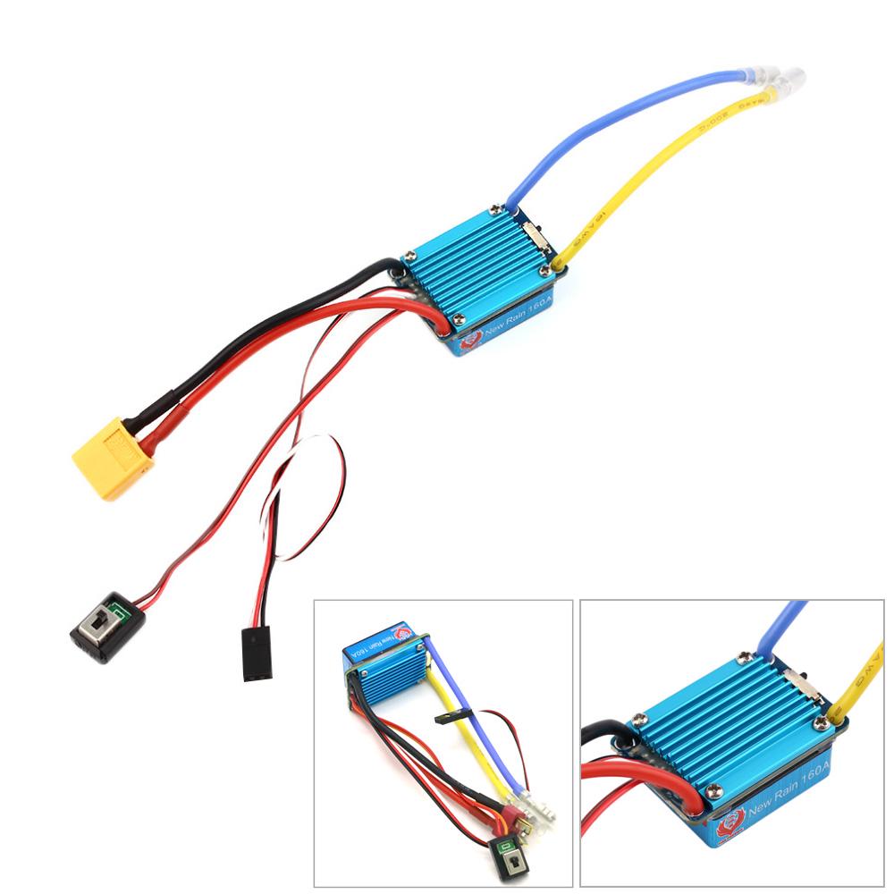 Buy Waterproof Brushed ESC 160A 3S with 5V 1A BEC TPlug For 1/12 RC