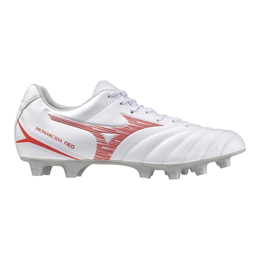 Mizuno Monarcida NEO 3 Select Soccer Cleats Wide Fit Lightweight White Red 29.0 cm 3E