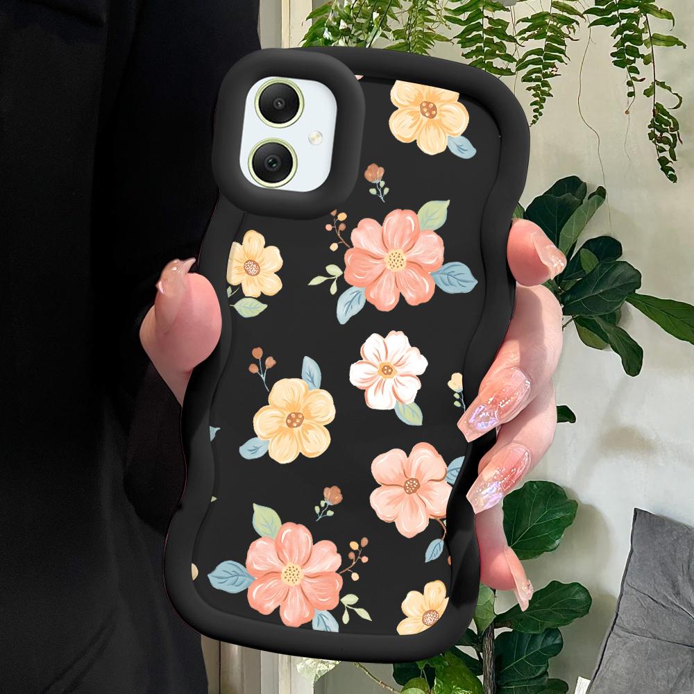 

Мягкий чехол для телефона с модными цветами для Samsung Galaxy A52 A73 A12 A11 S24 Ultra 5G S23 S22 S21 S20 FE Wave Edge, противоударный защитный резиновый чехол Samsung A22 чёрный