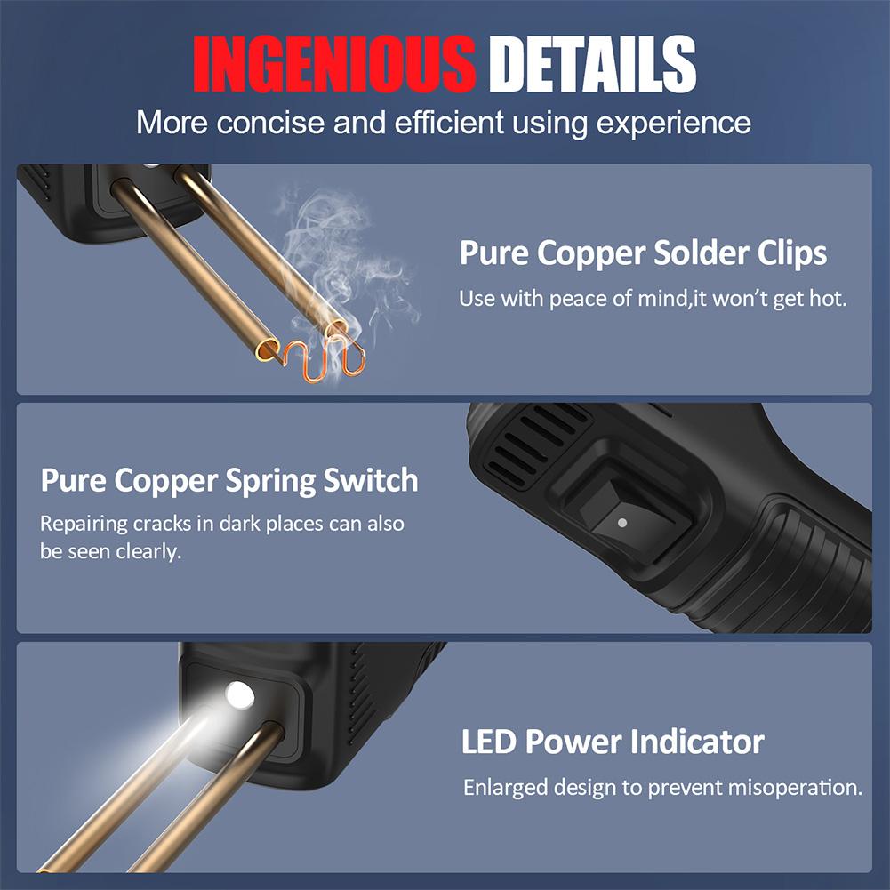 300W Plastic Welding Machine 200pcs Hot Stapler Plastic Welder Gun Heat Gun Plastic Welding Kit for Car Bumper Repair Tools