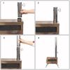 Stainless Steel Chimney Straight Pipe Wood Burning Heater Chimney Pipe Adjustable Tent Wood Stove Chimney Pipe