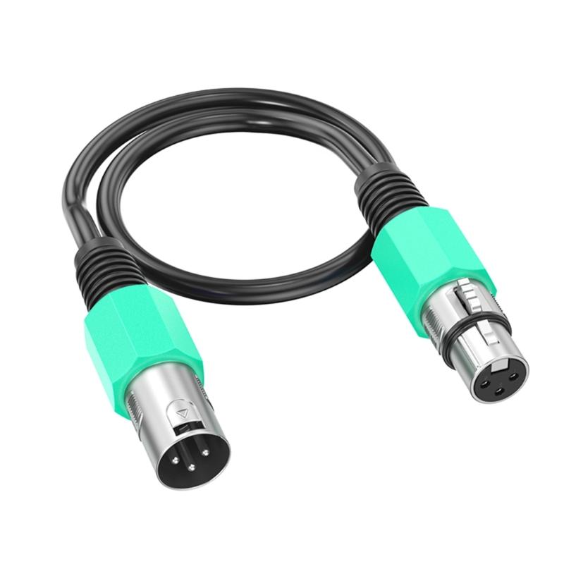 3Pin Microphone Extension Cable Adapter 3Pin Female to Male 3Pin Microphone Connectors for Speakers Mixer Amplifier