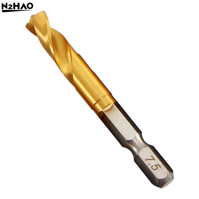 High Hardness 2-10MM Twist Drill Bit Hex Shank Ultra-short Hole Opener Stainless Steel Special Drill Wood Metal
