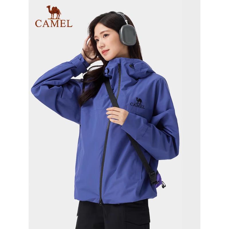 Camel Single-Layer Waterproof Hiking Jacket L