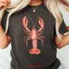 Lobster T Shirt French Coastal Distressed Oversized Nautical Fisherunisex Coquette Aesthetic Top Vintage  Fashion Vintage