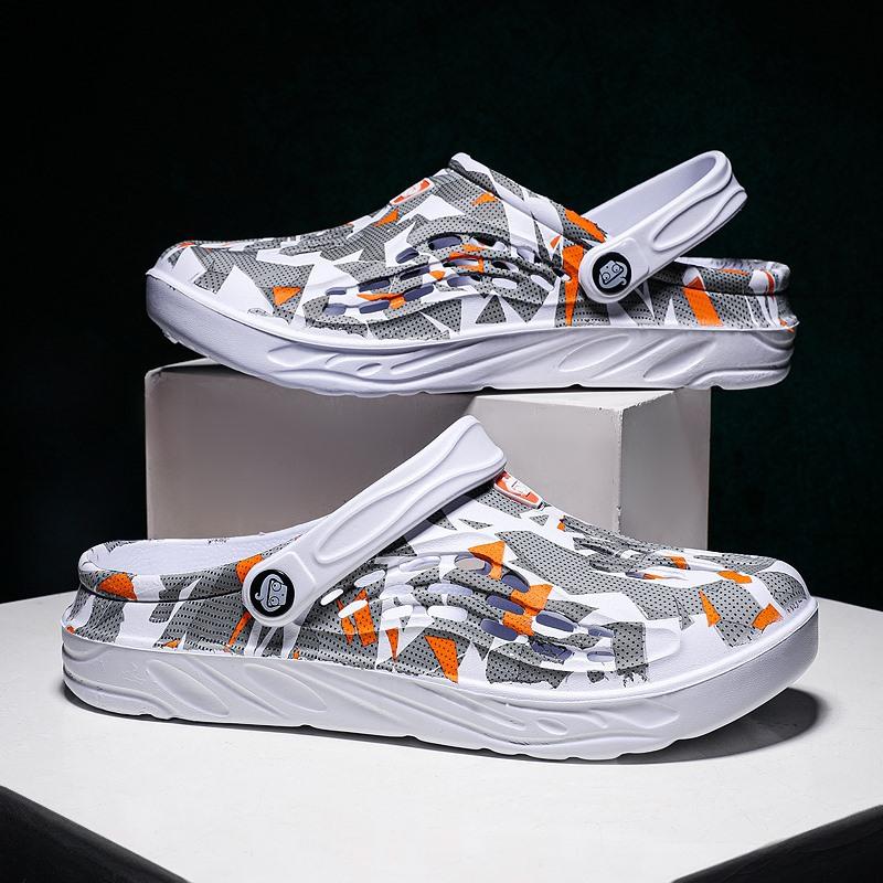 Summer Beach Sandals Couple Fashion Casual Slippers Breathable Non-Slip Outdoor Garden Shoes