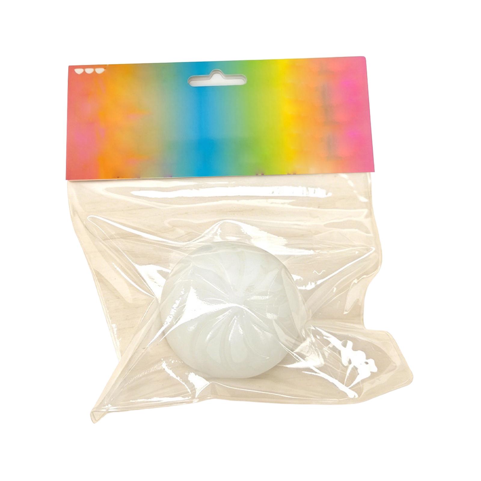 

Stress Relief Squeeze Toy Soft TPR Material Round Shape Handheld Fidget Sensory Toy for Office Home School Use One Size белый