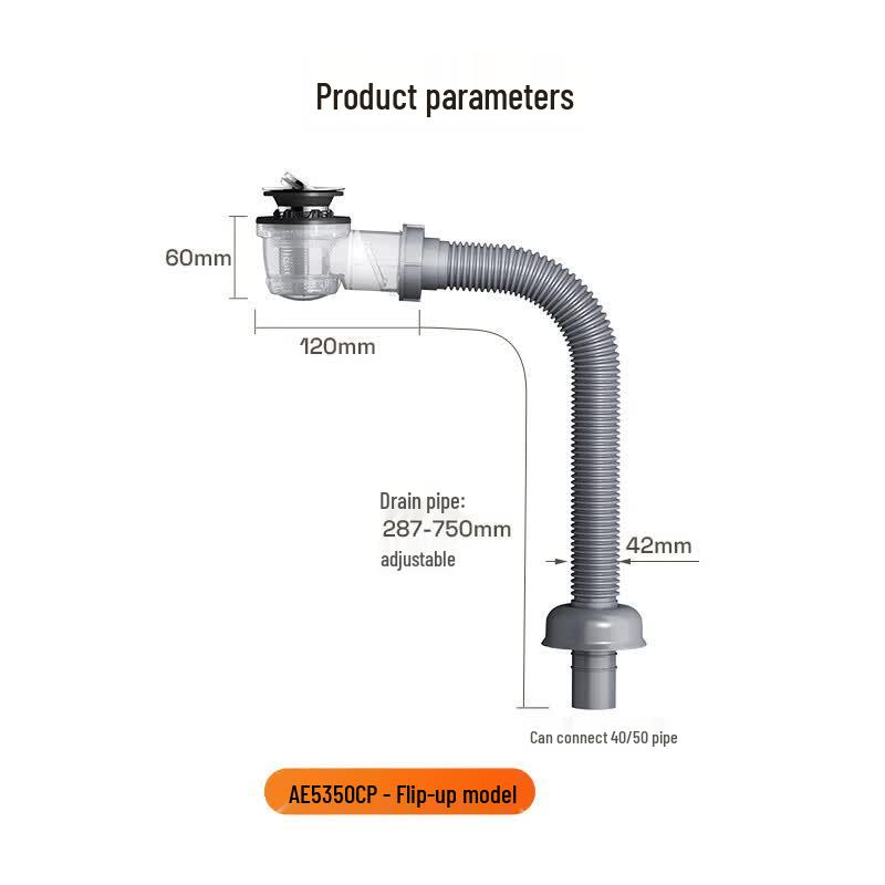Arrow Washbasin Flip Drainer Set