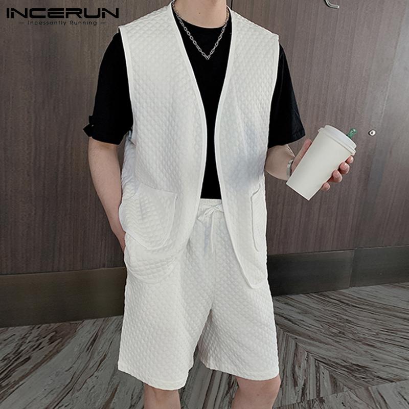 

INCERUN Летний мужской модный свободный жилет