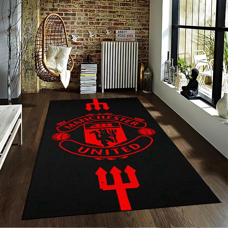Manchester United Designed floor mat, suitable as a non-slip mat for the living room or bedroom sofa