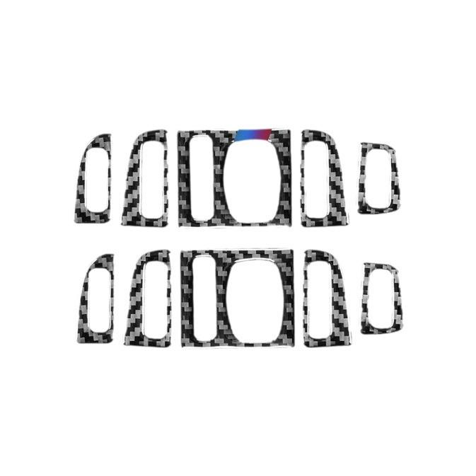 Autocolant din fibră de carbon pentru gura de ventilație pentru BMW Seria 5 F10 528/525li 2011-17 Consolă