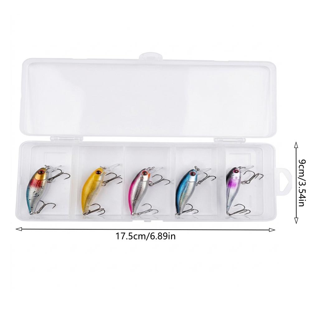 Minnow Lure Sinking Hard Bait 6.5cm 4.3g Realistic Chubs Fishing Lure for Bass Pike