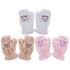 Cute Sweet Girls Thicken Women Warm Mittens Full Finger Plush Gloves Bear Gloves