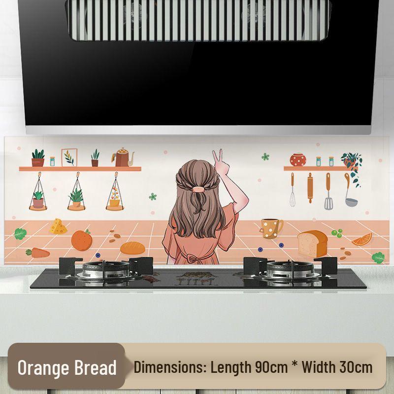 High-Temperature Resistant, Fireproof, Waterproof Kitchen Wall Sticker - Oil & Stain Proof for Stove, Range Hood, and Tile