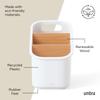 Official Umbra Bellwood Utensil Stand, White/Natural, Kitchen Storage