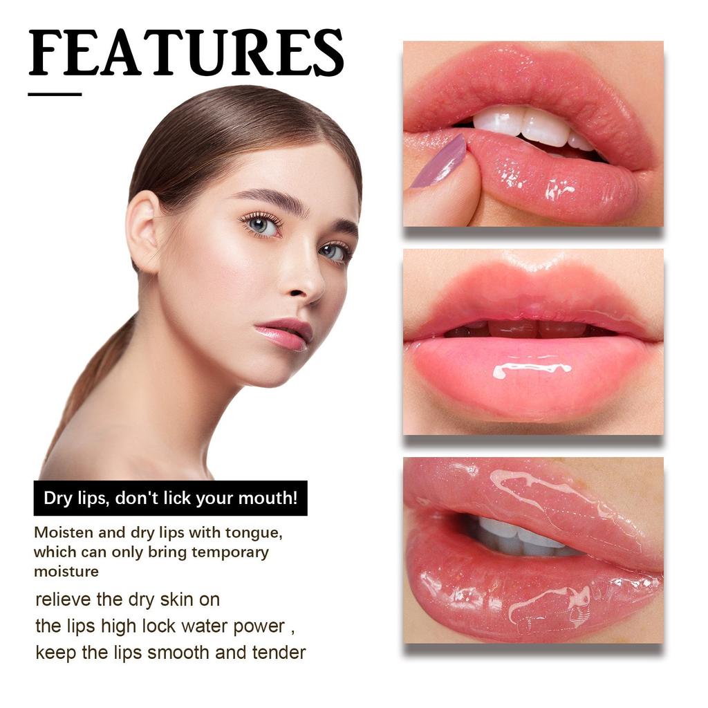 Kollagen-Lippenmaske, feuchtigkeitsspendende Lippenmaske, Peeling abgestorbener Haut, Lippenfalten, Lippenmaskenpflaster, 10 ml