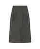 BAUF Pocket Long Cargo Skirt [Charcoal]