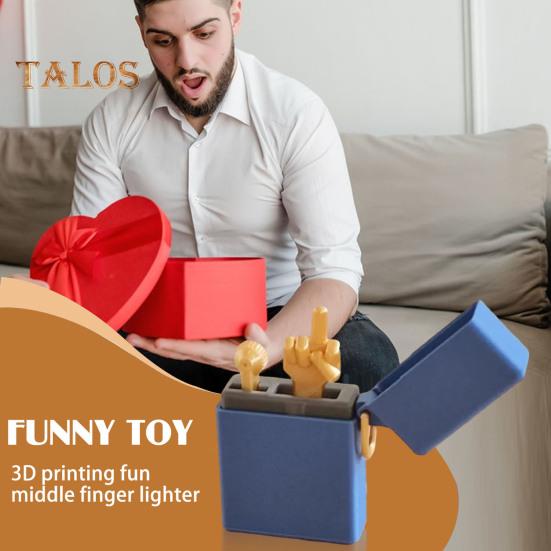 Funny Quit Smoke Middle Finger Igniter 3D Printed Fun Mischievous Gift Humorous Igniter Gift for Quitting Christmas Birthday