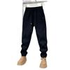 Winter new high-luxury European cotton lint twill thickened and piled cold-resistant, windproof and warm casual pants straight-leg pants