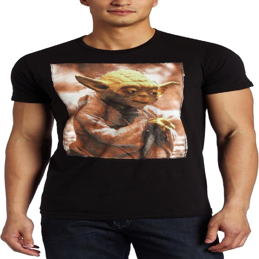

Freeze Young Mens Star Wars Yoda Photo Real T-Shirt XXXXXL чорний