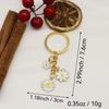 Daisy Enamel Flower Keychain Pendant for Bags & Phones