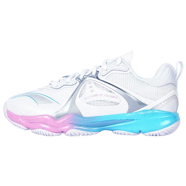 

New LiNing Chameleon 6.0 Cushioning Anti Slip And Wear Resistant Breathable Rebound Low Top Badminton Shoes Unisex White AYAS014-1 45
