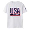 Maglie USA Basketball Maglie Squadra Nazionale Sport Uomo Abbigliamento manica corta Girocollo Stampa Pullover T-shirt