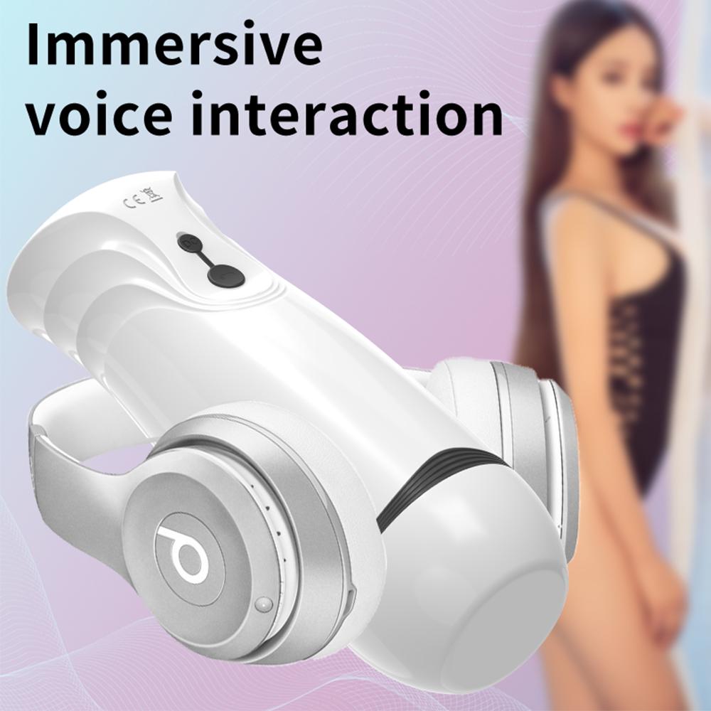 Nový automatický mužský masturbační kalíšek Kouření Sání Sex Machine Sání Kouření Vaginální masturbace Pussy Vibrator Sexuální hračky pro muže