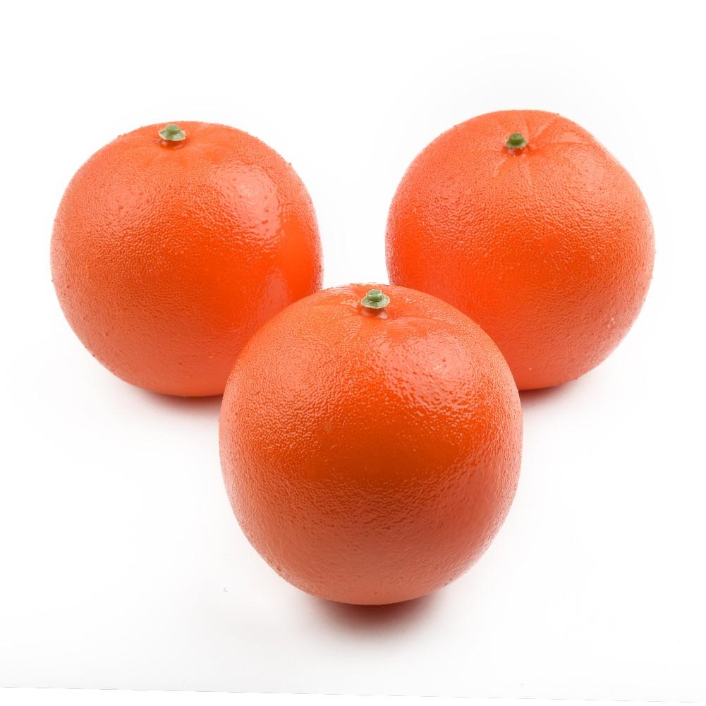 3pcs Artificial Oranges Realistic Decorative FRUIT For Display Decor Kitchen New