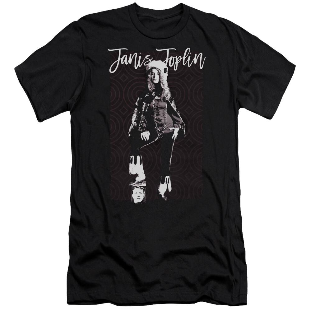 Janis Joplin Minimal J Premium Slim Fit T-Shirt XXXXL