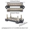 6 Way Power Distribution Block 150A with Cover Marine Bus Bar Battery Busbar for ATV Boat UTV Car
